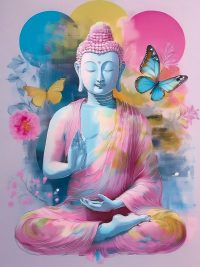 affiche énergétique buddha
