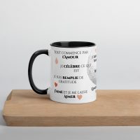 Tasse “Amour & Gratitude” – Le cœur en éveil, dès le matin – Image 2