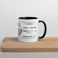 Tasse “Amour & Gratitude” – Le cœur en éveil, dès le matin – Image 3
