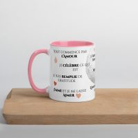 Tasse “Amour & Gratitude” – Le cœur en éveil, dès le matin – Image 5