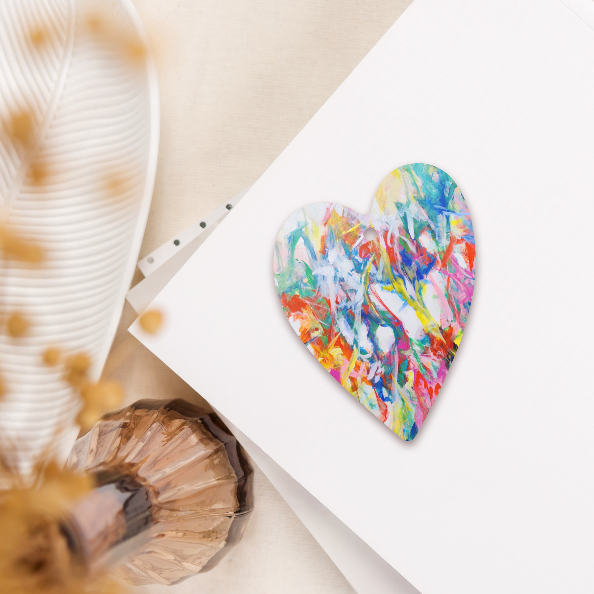 💖 Cœur « Tumultude de couleurs »